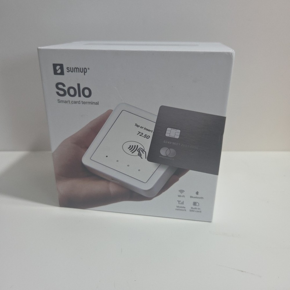 Sumup Solo Mobile Wi-Fi Smart Card Terminal Reader White