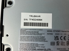 CITIZEN SYSTEMS CT-E301 USB Ethernet RS-232C POS THERMAL PRINTER w/ Power Supply