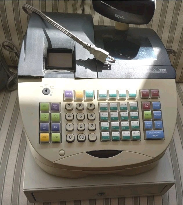 Royal Alpha 600SC Cash Management System Register with Cash Drawer NO KEY
