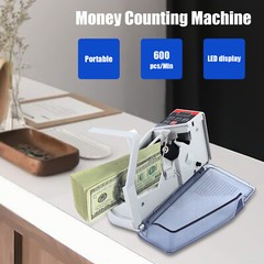 Money Counter Mini Bill Cash Counting Machine for Multi-Currency Handy Banknote
