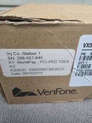 Verifone VX520 EMV Credit Card Terminal M252-653-A3-NAA-3 w/ Cables & Manual