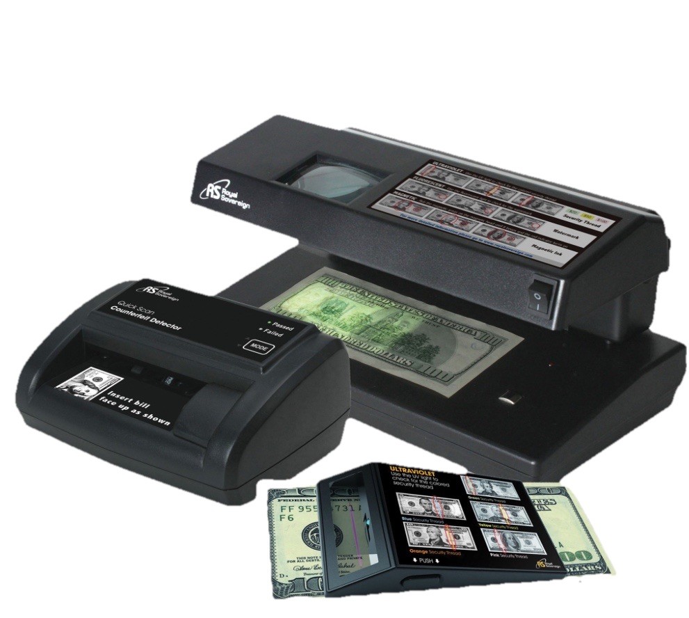 Royal Sovereign RCD-2000 Four-Way Countertop Counterfeit Detector Added Safety
