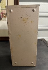 Vintage Metal Lockable Cash Box Lockbox w/ Handle, Portable, Includes Keys