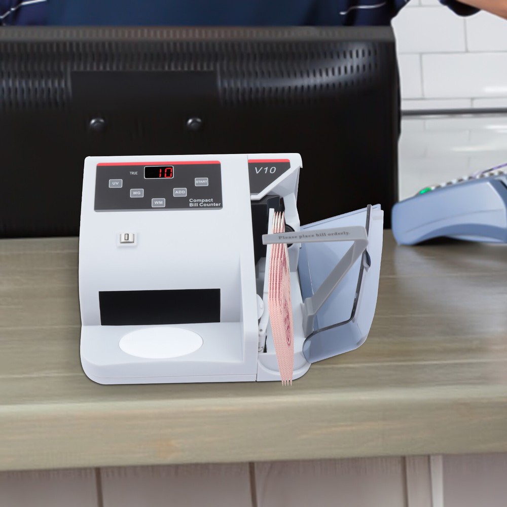 Portable Counterfeit Detector Bill Cash Money Currency Counter Counting Machine
