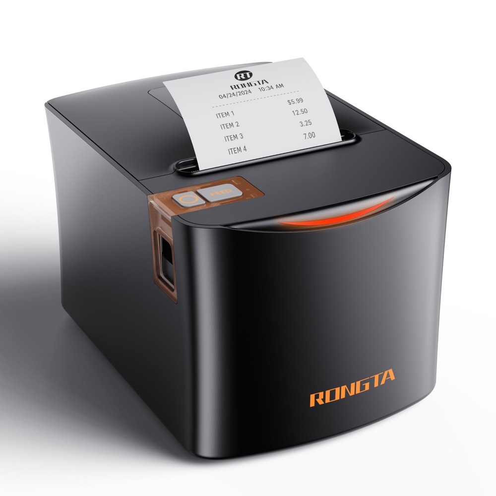 Rongta Thermal Receipt Printer, 80mm High-Speed POS Printer with Auto Cutter,…
