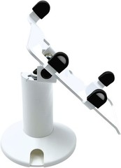 DCCStands Freestanding Square POS Low Swivel and Tilt Stand (White)