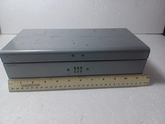 Vintage Metal Cash Lock Box Combination Lock Bank Deposit Box 1970s