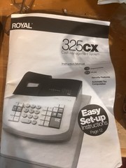 Royal 325CX Electric Cash Register Dual Displays, Tax Computation, Locking Draw…