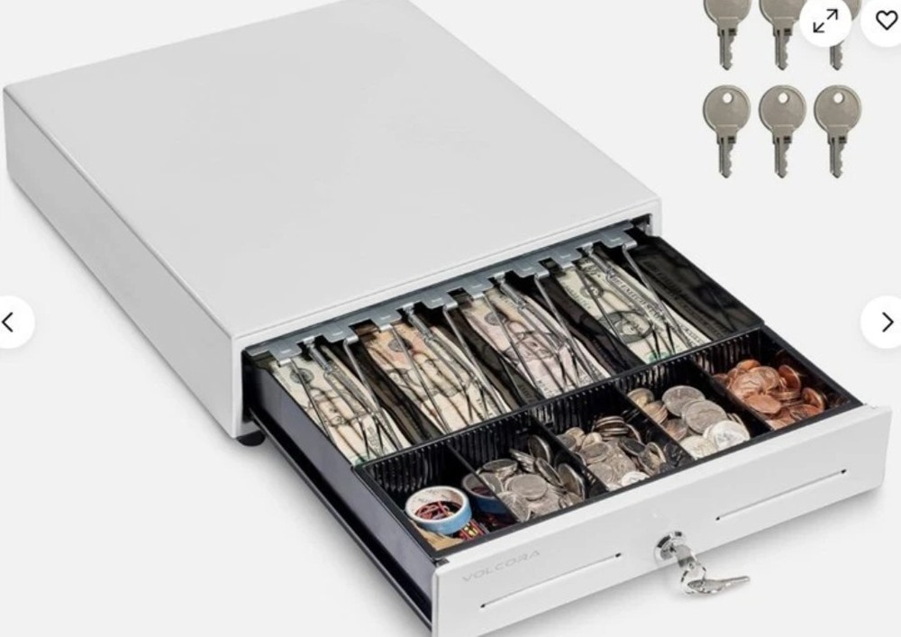Volcora Auto Open Cash Register Drawer #500023-Z New