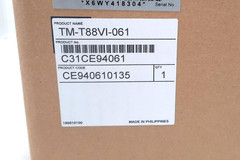 Epson TM-T88VI Thermal Receipt Printer POS Open Box UNUSED USB Ethernet
