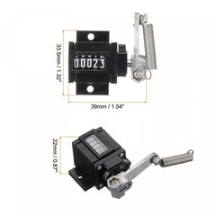 uxcell Manual Tally Counter with Spring 5 Digits Tally Counter Hand Tools Pul…