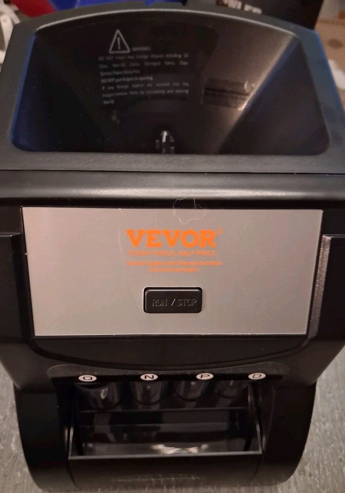 VEVOR SS1350 USD Coin Sorter Coin Tested and Working Great