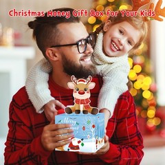 Christmas Money Box for Cash Gift Pull, Surprise Money Holder Cash Gift for K…