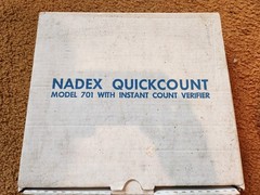 Vintage NADEX Quickcount 701 Coin Count Verifier w Box & Instruction Manual USED