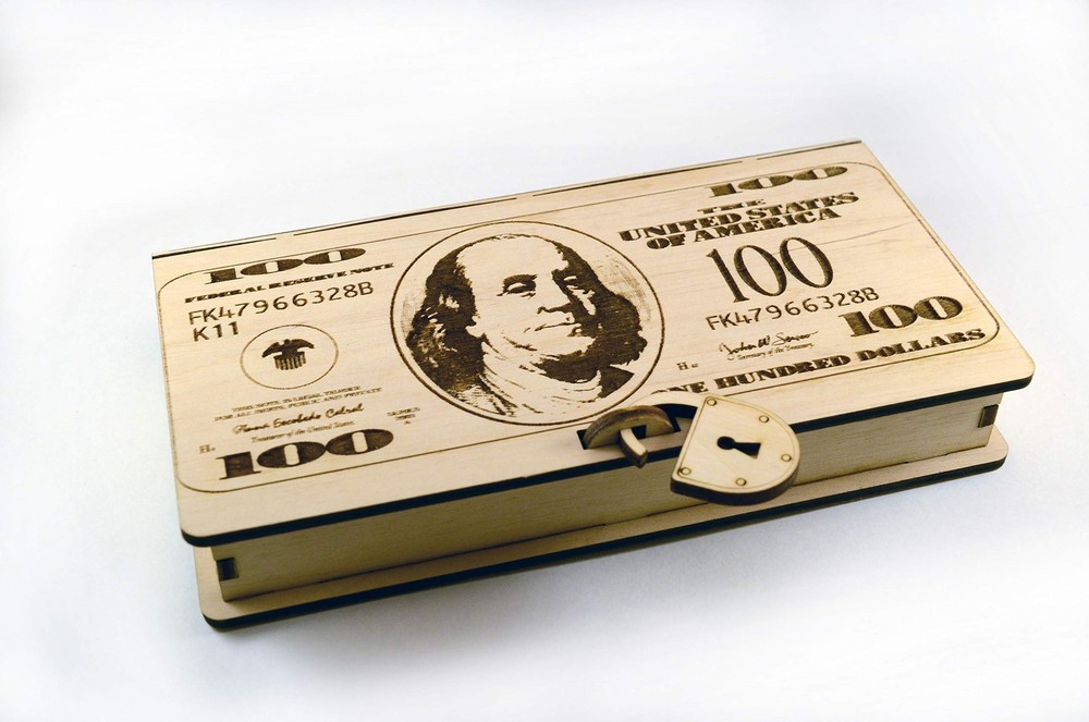 Wooden Cash Box – Money Holder – Jewerly Box For Banknotes and Small Items – …