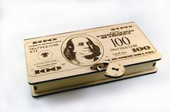 Wooden Cash Box – Money Holder – Jewerly Box For Banknotes and Small Items – …