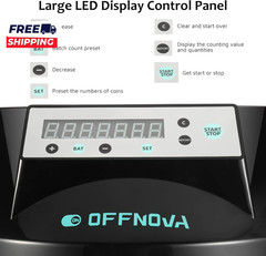 Electric Automatic Coin Sorter & Change Counter Machine Coins up to 300 Coins pe