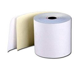 (10 Rolls – 50 GSM) 3” x 95′ White/Canary 2 Ply Carbonless Kitchen Printer P…