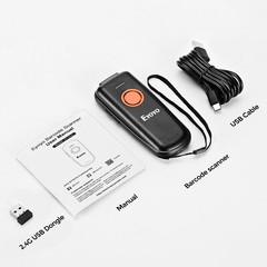 Eyoyo 2D Wireless Bluetooth Barcode Scanner Inventory Reader for Android iOS PC