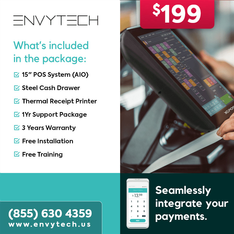 15″ Touchscreen POS Cash Register Till System For Grocery Stores & Supermarkets