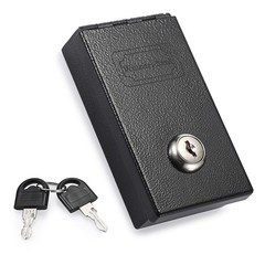 Metal Casino Cash Box for Gamblers, Portable Mini Lockable Winners Bank with Mon