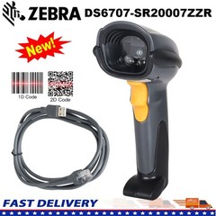 Symbol Motorola DS6707 1D 2D QR Code USB Handheld Barcode Scanner w/USB Cable