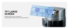 Aneken Coin Counter and Sorter with TFT Display – Accurate Sorting Machine