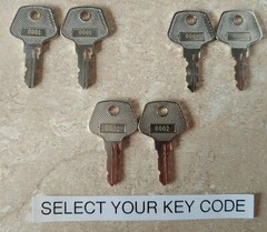 ELO 0001 0002 0003 Key Pair for PayPoint Plus POS Cash Drawer Register Till Box