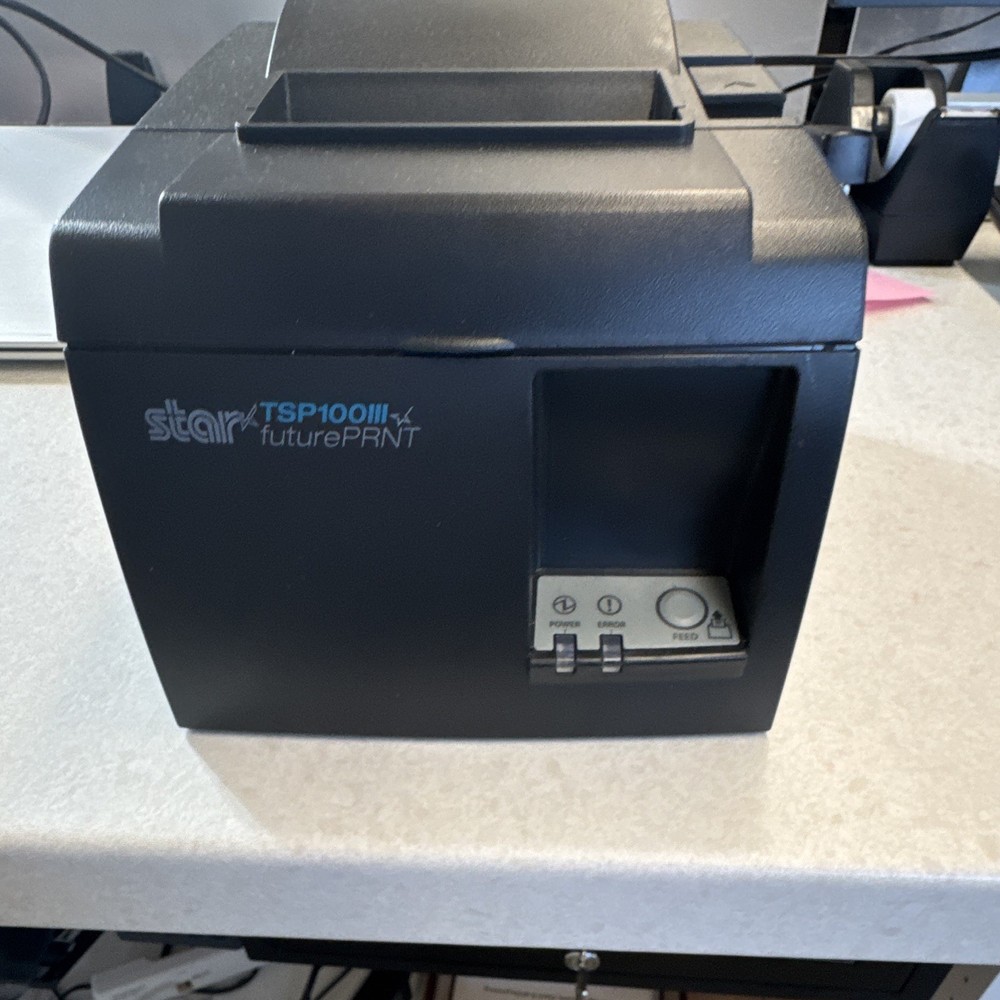 Star Micronics TSP100 TSP143IIIU Thermal USB Receipt Printer 3.13in Auto-Cutter