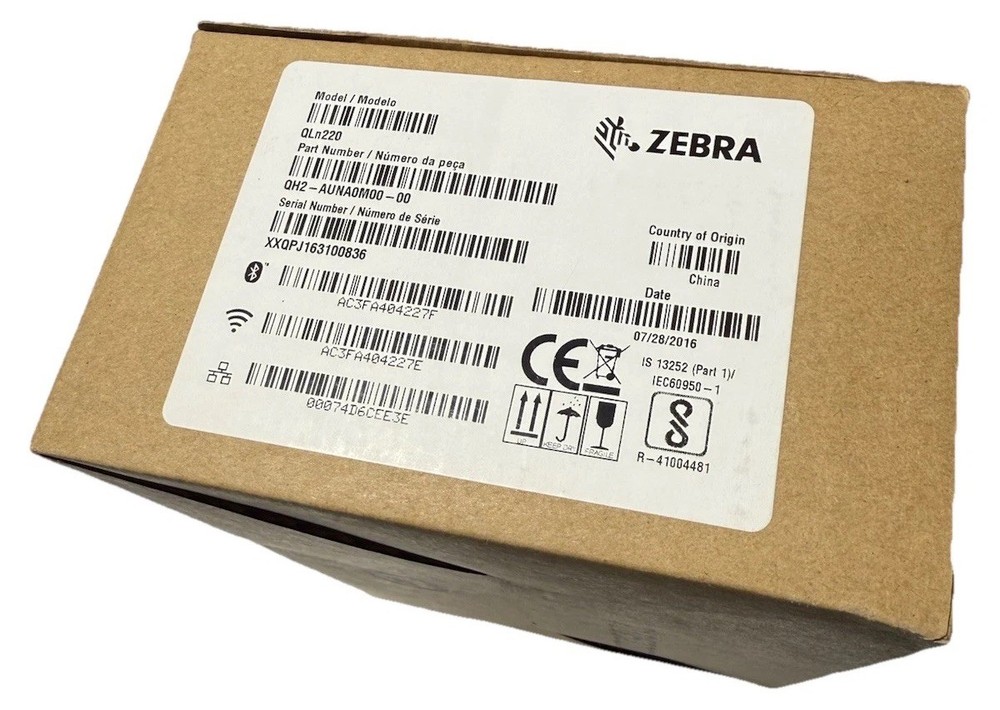 Zebra QLN220 WiFi Mobile Thermal Label Printer QH2-AUNA0M00-00 NEW