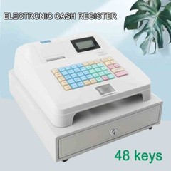 Electronic POS System Cash Register 48 Key POS Casher Digital LED & Drawer