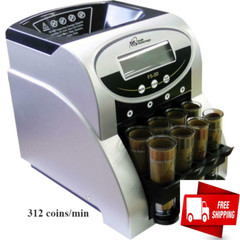 Commercial Coin Counter Sorter Machine Fast Sorting Digital LCD Money Change