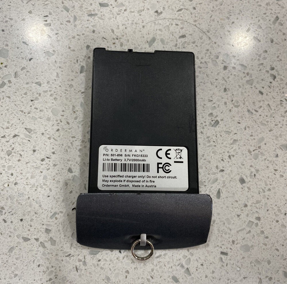 501-896 NCR Orderman Sol Li-ion Battery for Sol+ MSR09031 501-209