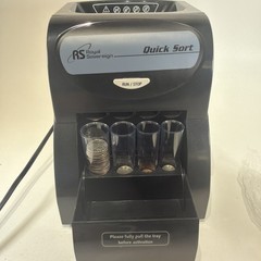 Royal Sovereign QS-1AC Electric Coin Sorter Counter Machine Tested