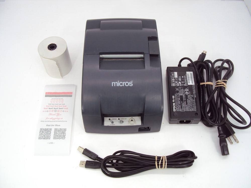 Epson TM-U220B M188A POS Kitchen 2 Color USB Receipt Printer Complete
