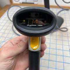 Handheld Laser Barcode Scanners W/Stand Unknown Untested