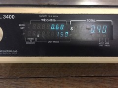 National Controls Commercial Electronic Scale Model 3400 ~ Used ~ Works Fine!