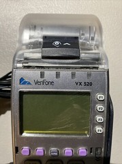Verifone VX520 VX 520 Credit Card Machine Terminal Reader Unit Wired Power Cord