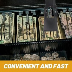 6 Pcs Money Tray Clips Cash Register Drawer Insert Tray Clips Money Organizer…