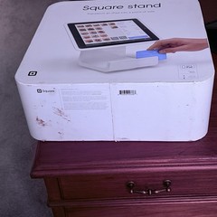 Square Stand iPad Point of Sale POS Stand, White, Lightning Connector