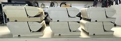 Lot of 6 Epson TM-U375 M63UA Dot Matrix POS Receipt Printer, For Parts or Repair