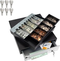 16″ Stainless Steel Front Heavy Duty POS “USB” Interface Cash Drawer (Black)
