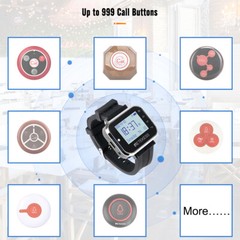 Retekess TD110 Restaurant Wireless Pager Calling System Waiter Watch Cafe Club