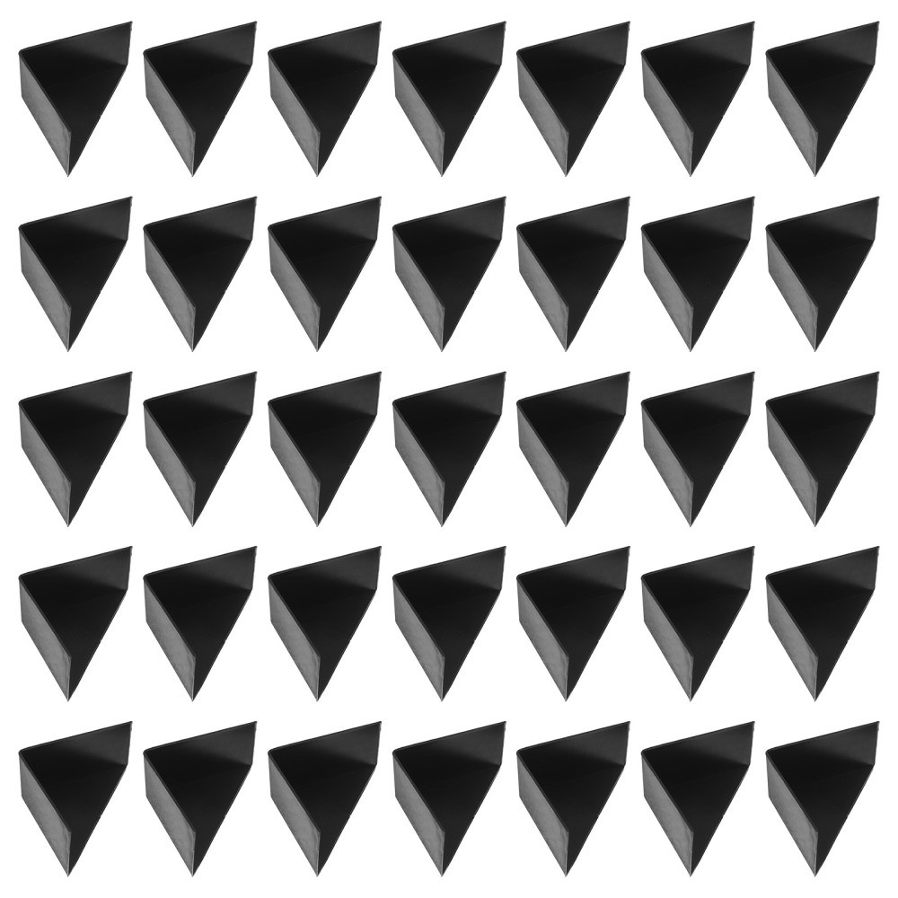 200Pcs Reusable Black Plastic Frame Protectors for Wood Doors Cabinets Edges