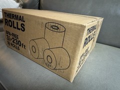 3 1/8″ (80mm) x 230′ BPA Free Thermal Receipt Paper Rolls 50 Rolls
