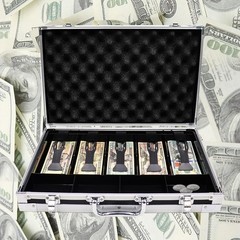 Large Cash Box with Money Tray, Lockable Money Box for Cash, Large Cash Organize