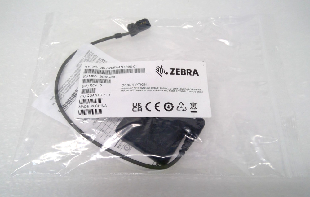 NEW Genuine Zebra CBL-WS5X-ANTR9S-01 WS50 UHF RFID External Antenna Cable 210mm
