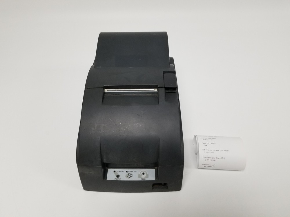 Epson TM-U220A Dot Matrix Receipt Printer M188A Parts(Prints but PrintHead Worn)