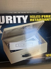 Security Box MMF Industries Insulated Fire Retardant New