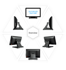 15.6″ 16:9 All In One Touch POS System with i5 4th Gen CPU, 4GB Ram, 128GB SSD